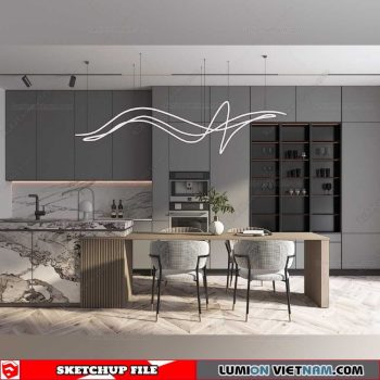 Dining room - Sketchup Interior Models By Su84