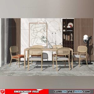Dining room - Sketchup Interior Models By Su84