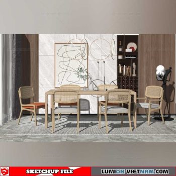 Dining room - Sketchup Interior Models By Su84