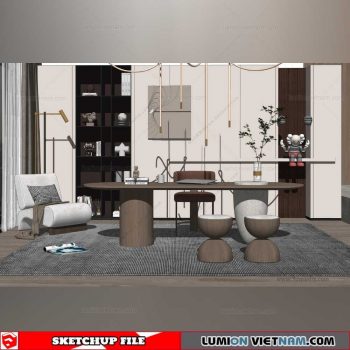 Dining room - Sketchup Interior Models By Su84