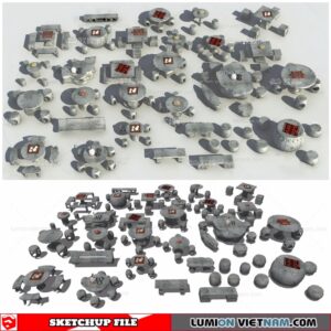 Outdoor Table and Chairs - Sketchup Models By Dinh Thanh