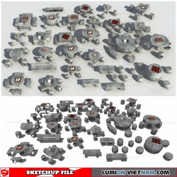 Outdoor Table and Chairs - Sketchup Models By Dinh Thanh