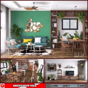 Sketchup Interior Scene By Dai Ca