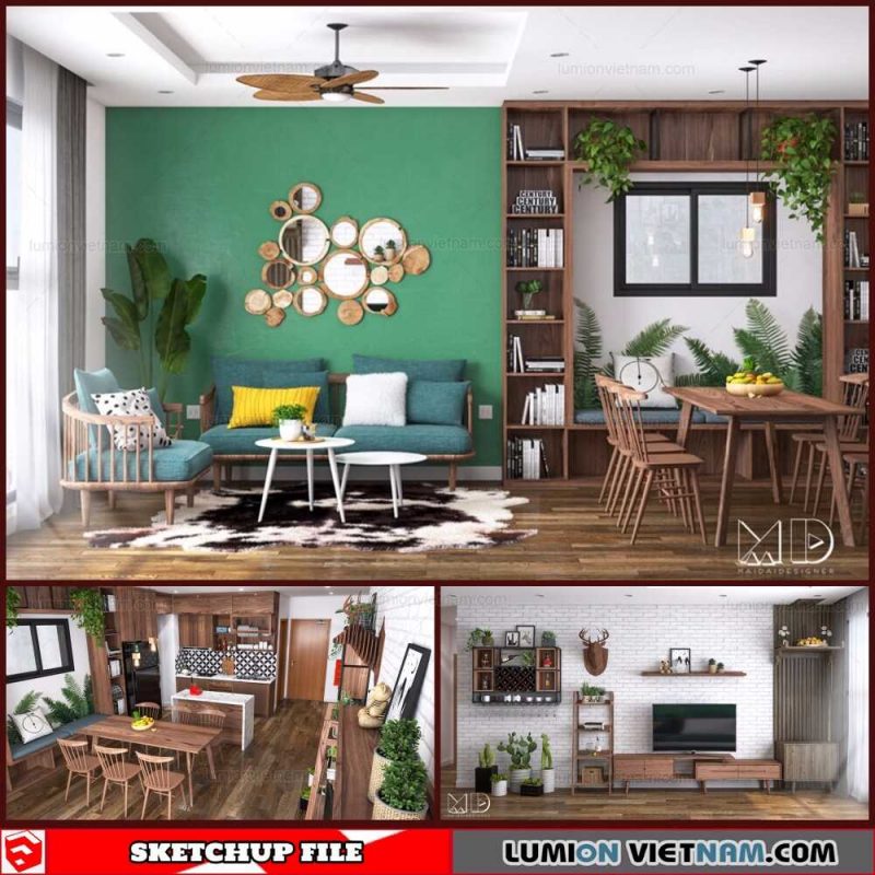 Sketchup Interior Scene By Dai Ca