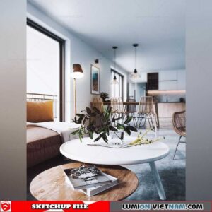 Sketchup Interior Scene By Chi Cong Le