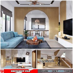 House - Sketchup Interior Scene By Luong Thanh