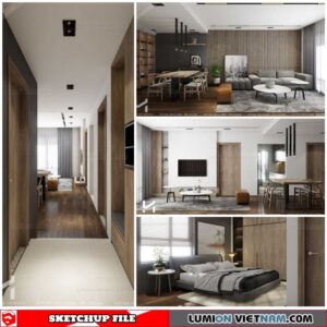 House - Sketchup Interior Scene By
