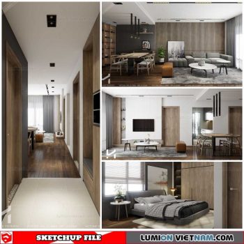 House - Sketchup Interior Scene By