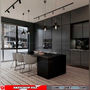 Kitchen - Sketchup Interior Scene By Jesus Rico