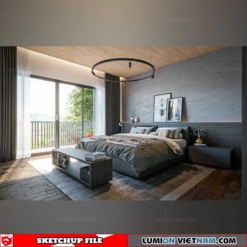 Bedroom - Sketchup Interior Scene By Nguyen Hoang Thang