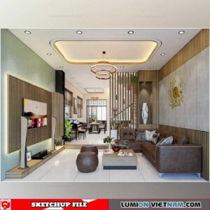 House - Sketchup Interior Scene By Duc Duy