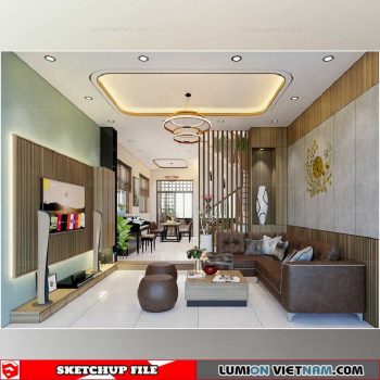 House - Sketchup Interior Scene By Duc Duy