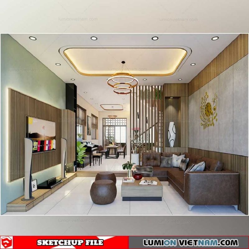 House - Sketchup Interior Scene By Duc Duy