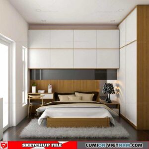 Bedroom - Sketchup Interior Scene By Quoc Vi Phan