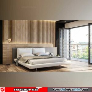 Bedroom - Sketchup Interior Scene By Nguyen Hoang Thang