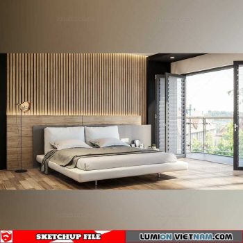 Bedroom - Sketchup Interior Scene By Nguyen Hoang Thang