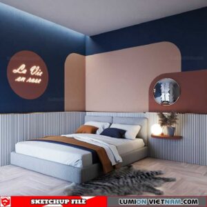 Bedroom - Sketchup Interior Scene By Duy Kien