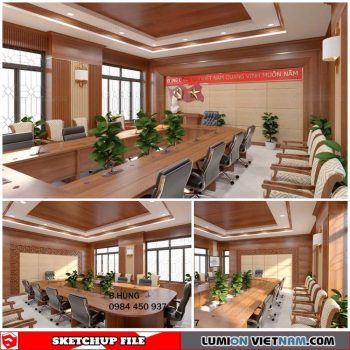 Meeting Room - Sketchup Interior Scene By Khiet Tu