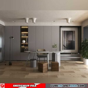Sketchup Interior Scene By Quoc Vi Phan