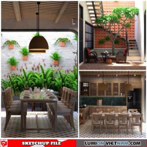 House - Sketchup Interior Scene By Lao Ngo