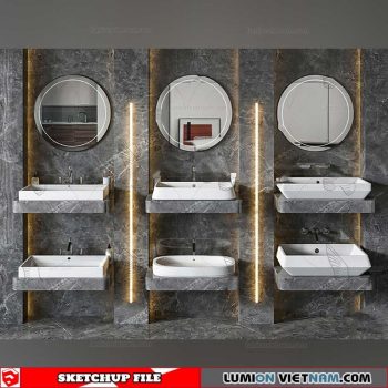 Washbasin - Sketchup Models By Su84