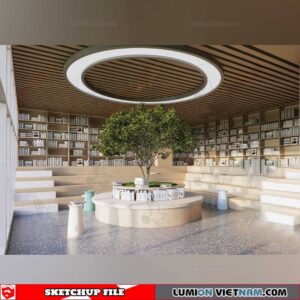 Library Room - Sketchup Interios Models By Dinh Thanh
