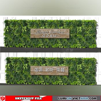 Plant Wall - Sketchup Models By Dinh Thanh