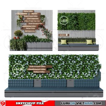 Plant Wall - Sketchup Models By Dinh Thanh
