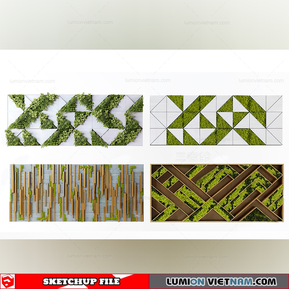 221121 Plant Wall (2) Sketchup Models