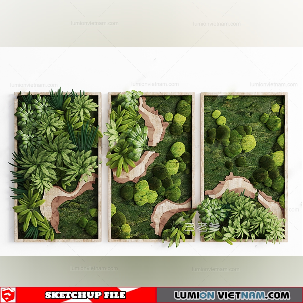 221121 Plant Wall (3) Sketchup Models