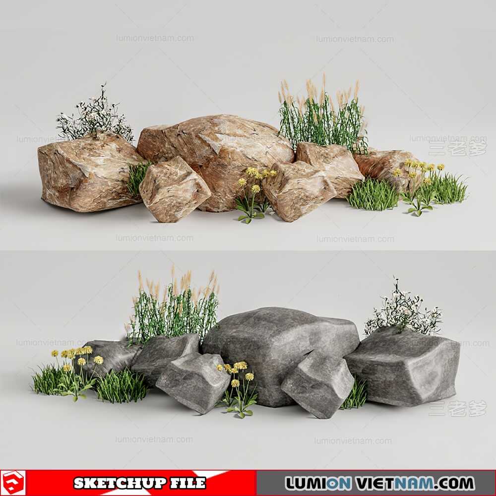 221129-Landscape-Stone-(2)-Sketchup-Models