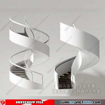 Stair - Sketchup Models By Cuong Covua