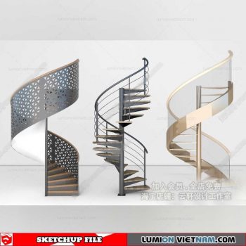 Stair - Sketchup Models By Cuong Covua