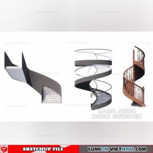 Stair - Sketchup Models By Cuong Covua