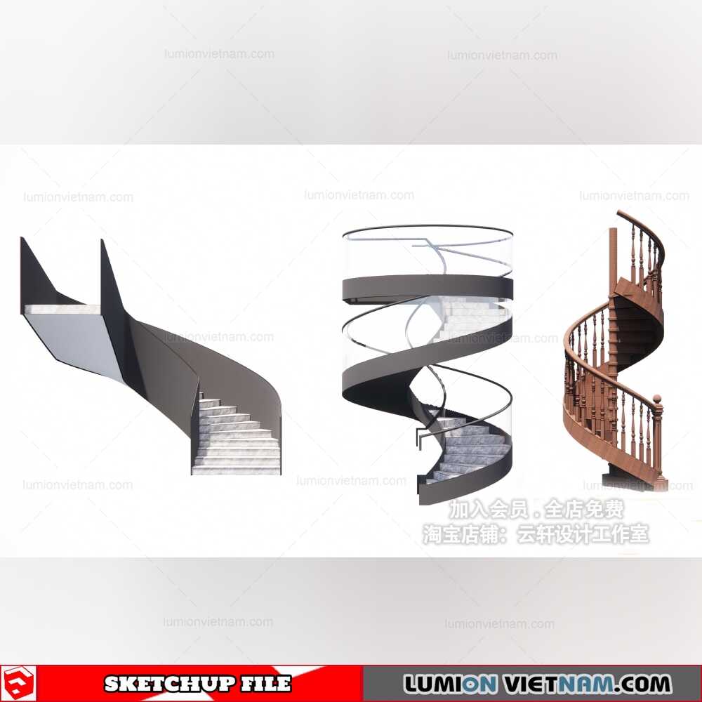221201-Stair-(12)-Sketchup-Models