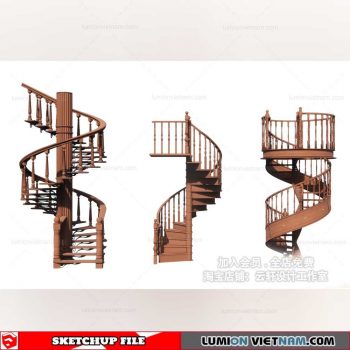 Stair - Sketchup Models By Cuong Covua