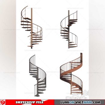 Stair - Sketchup Models By Cuong Covua