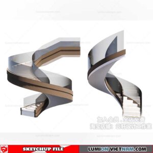Stair - Sketchup Models By Cuong Covua