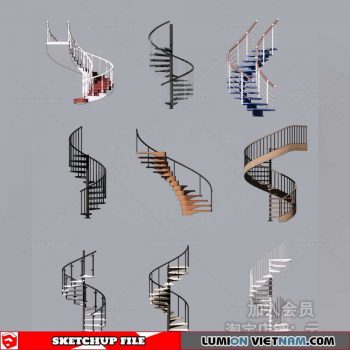 Stair - Sketchup Models By Cuong Covua