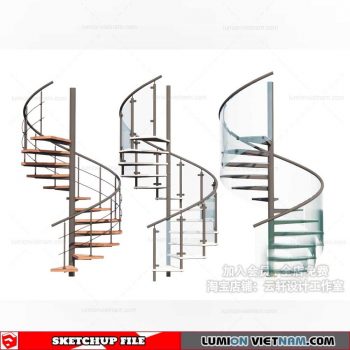 Stair - Sketchup Models By Cuong Covua