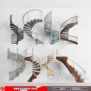 Stair - Sketchup Models By Cuong Covua