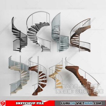 Stair - Sketchup Models By Cuong Covua