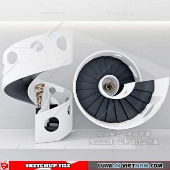 Stair - Sketchup Models By Cuong Covua