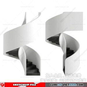 Stair - Sketchup Models By Cuong Covua