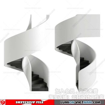 Stair - Sketchup Models By Cuong Covua