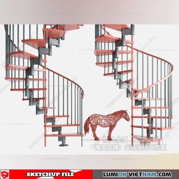 Stair - Sketchup Models By Cuong Covua