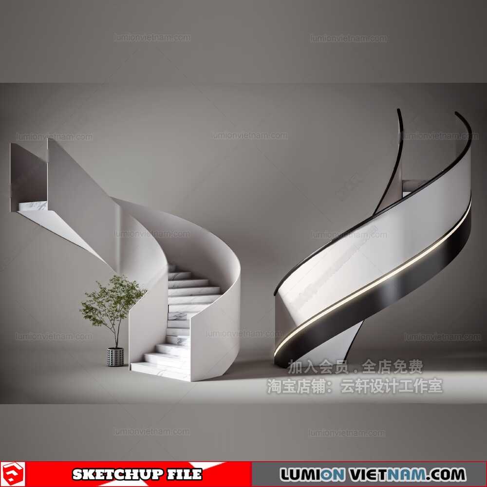 221201-Stair-(7)-Sketchup-Models
