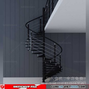 Stair - Sketchup Models By Cuong Covua