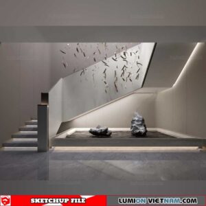Staircase  Decor - Sketchup Models By Cuong Covua