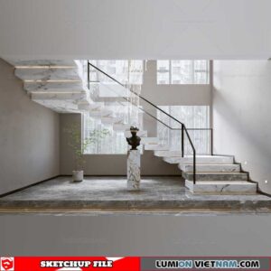 Staircase  Decor - Sketchup Models By Cuong Covua